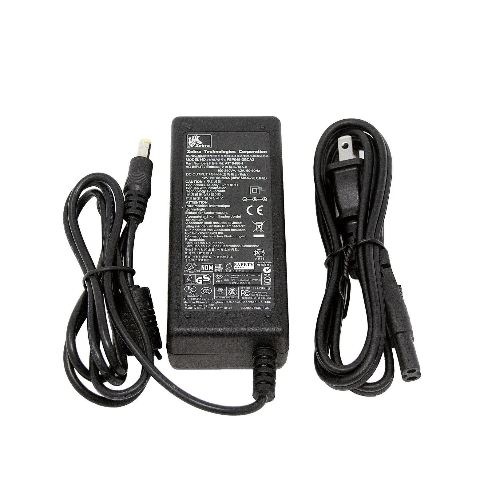 *Brand NEW*ZEBRA FSP048-DBCA2 12V 4A 48W Genuine Original AC Power Adapter Charger Power Supply